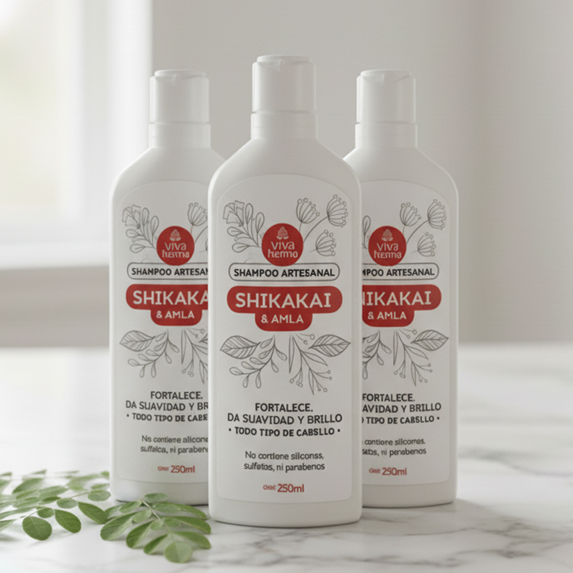 Shampoo Líquido de Shikakai (x3)